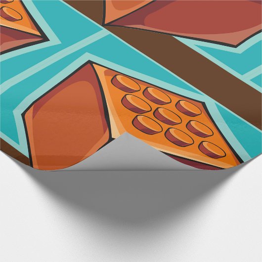 Brown Cube Geschenkpapier