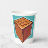 Brown Cube Pappbecher (Vorderseite)