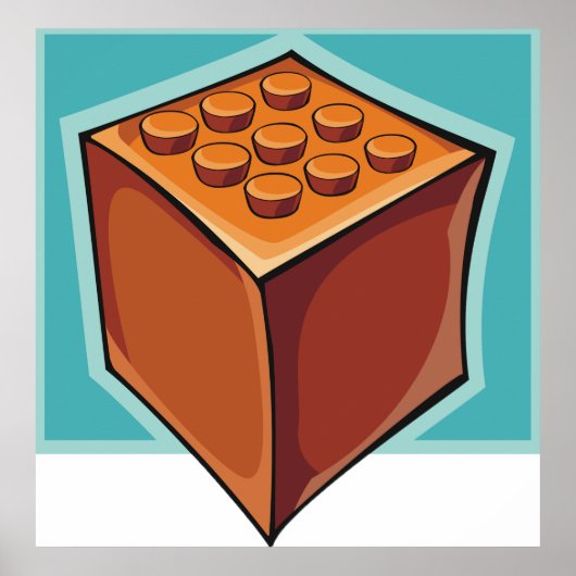 Brown Cube Poster (Vorne)