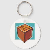 Brown Cube Schlüsselanhänger (Vorderseite)