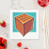 Brown Cube Serviette