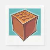 Brown Cube Serviette (Vorderseite)