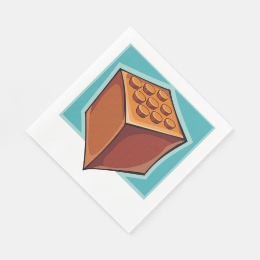 Brown Cube Serviette (Ecke)