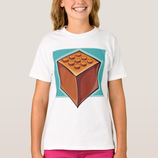 Brown Cube T-Shirt (Vorderseite)