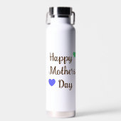 Brown Cursive Typografy Happy Mthers Day, Trinkflasche (Vorne)