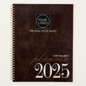 Brown Custom Business Organiser 2025 Firmenlogo (Vorderseite)