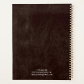 Brown Custom Business Organiser 2025 Firmenlogo (Rückseite)