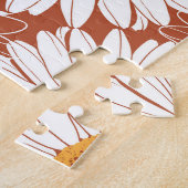 Brown Daisis: Muster nahtloser Blume Puzzle (Seite)