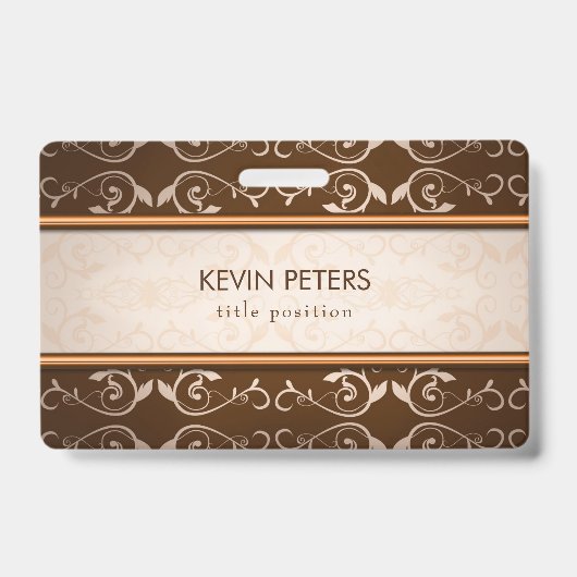 Brown Damask Ausweis (Vorderseite)