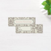 Brown Damask Gift Tags, Visitenkarten (Schreibtisch)
