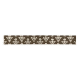 Brown Damask Ripsband