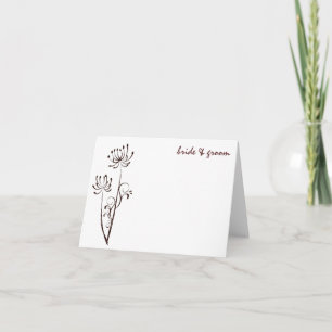 Brown Dandelion Dankeschön Card Dankeskarte