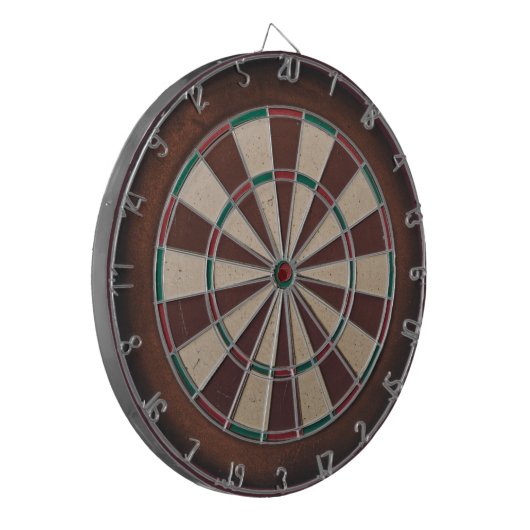 Brown Dartboard Dartscheibe (Vorderseite Links)