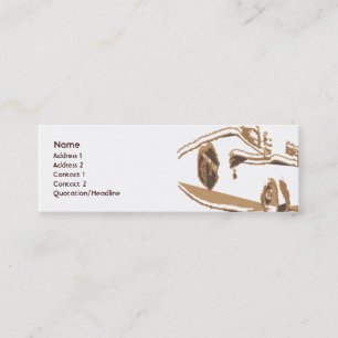 Brown, das - dünn denkt mini visitenkarte