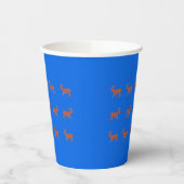 Brown Deer Walking Festivals Muster Blau Pappbecher (Links)