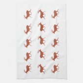 Brown Deer Walking Festivals Muster Geschirrtuch (Vertikal)