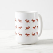 Brown Deer Walking Festivals Muster Kaffeetasse (VorderseiteRechts)