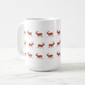 Brown Deer Walking Festivals Muster Kaffeetasse (Vorderseite Links)