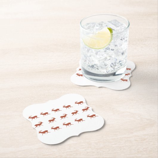 Brown Deer Walking Festivals Muster Untersetzer (Vor Ort)