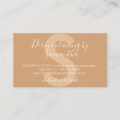 Brown Dermaplaning Aftercare Post Instructions Visitenkarte (Vorderseite)