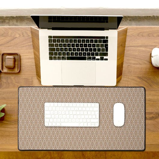 Brown Diamond Pattern Desk Mat Schreibtischunterlage