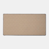 Brown Diamond Pattern Desk Mat Schreibtischunterlage (Vorderseite)
