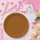 Brown Dinner Paper Plate Pappteller (Party)