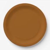 Brown Dinner Paper Plate Pappteller (Vorderseite)