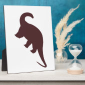 Brown Dinosaur Fotoplatte (Seite)