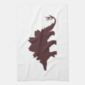 Brown Dinosaur Handtuch (Vertikal)