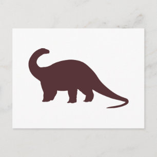 Brown Dinosaur Postkarte