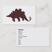 Brown Dinosaur Visitenkarte (Vorne/Hinten)