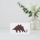 Brown Dinosaur Visitenkarte (Stehend Vorderseite)