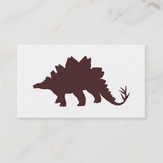 Brown Dinosaur Visitenkarte (Vorderseite)