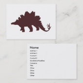 Brown Dinosaur Visitenkarte (Vorne/Hinten)