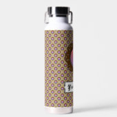 Brown Disk Ribbon von Kenneth Yoncich Trinkflasche (Vorne)