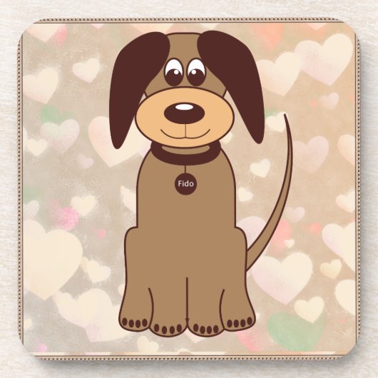 Brown Dog Beverage Coaster Getränkeuntersetzer (Vorderseite)