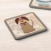 Brown Dog Beverage Coaster Getränkeuntersetzer (Linke Seite)