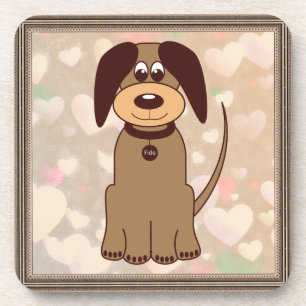 Brown Dog Beverage Coaster Getränkeuntersetzer