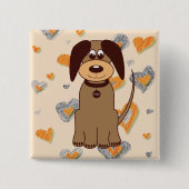 Brown Dog Button (Vorderseite)