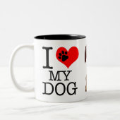 Brown Dog Coffee Tasse (Links)