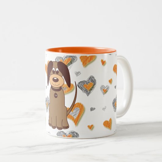 Brown Dog Coffee Tasse (VorderseiteRechts)