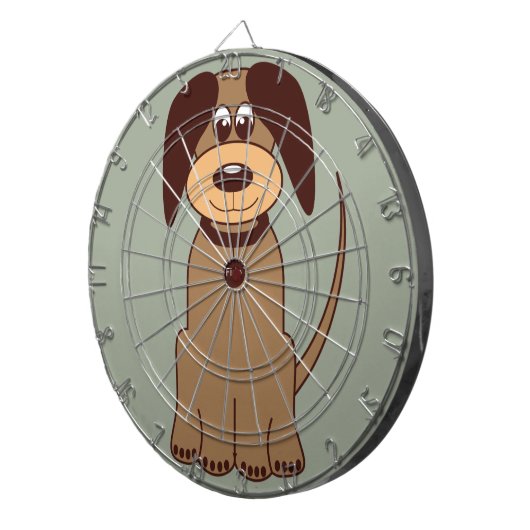 Brown Dog Dartscheibe (Vorderseite rechts)