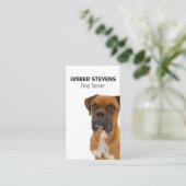 Brown Dog | Dog Trainer Visitenkarte (Stehend Vorderseite)