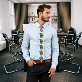 Brown Dog Face Chug Foto Krawatte