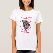 Brown Dog Face Chug Foto T-Shirt (Vorderseite)