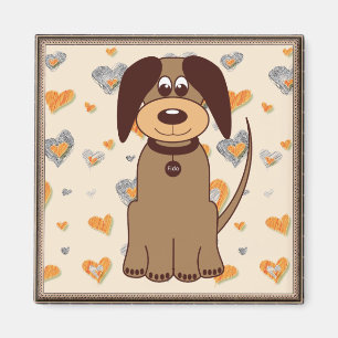 Brown Dog Kühlschrankmagnet