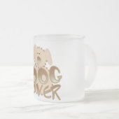 Brown Dog Lover Tshirts and Gifts Mattglastasse (VorderseiteRechts)