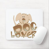 Brown Dog Lover Tshirts und Geschenke Mousepad (Mit Mouse)
