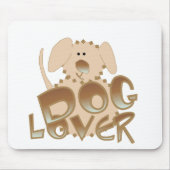 Brown Dog Lover Tshirts und Geschenke Mousepad (Vorne)